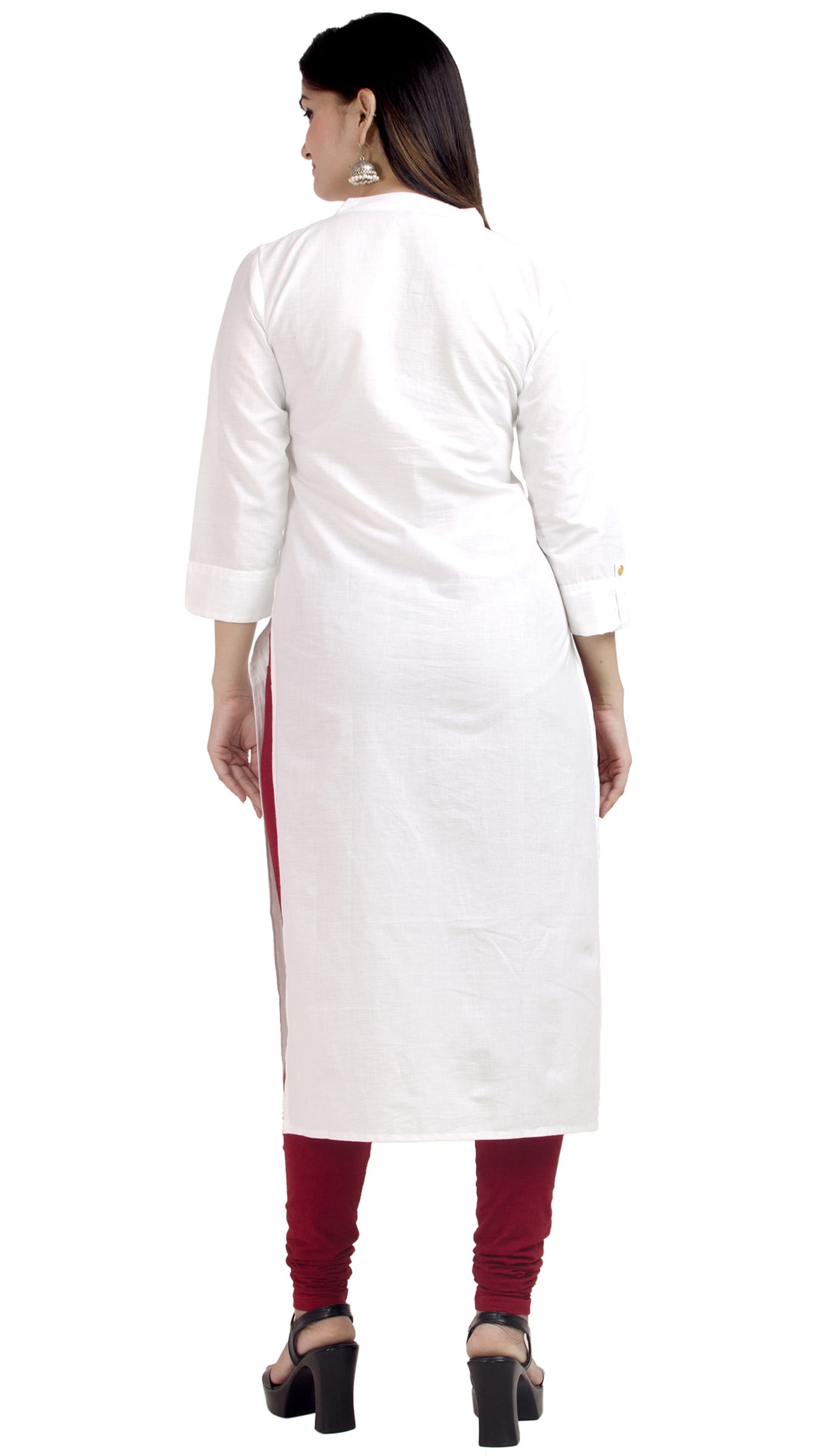 Fashionable Red & White kurti with pant